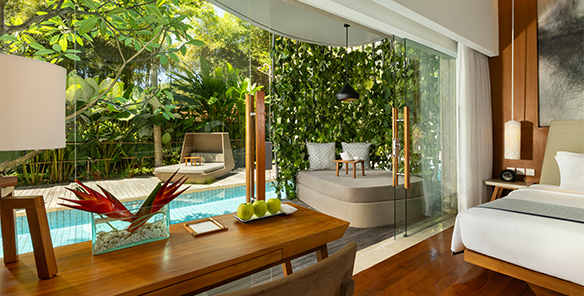 Impressive Lagoon Pool Access - Living Space and Bedroom