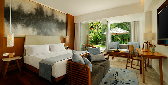 Wonderful Garden View - King Bed Set Up