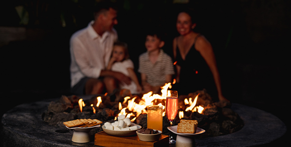 Smores by the Fire at Maya Sanur