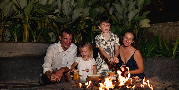 Smores by the Fire at Maya Sanur