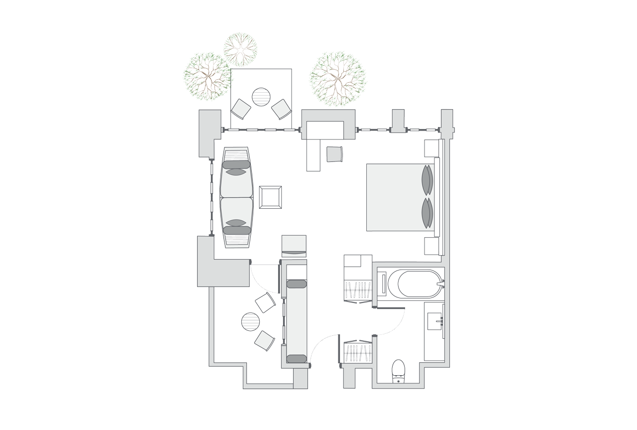 Impressive Forest Corner Suite floor plan