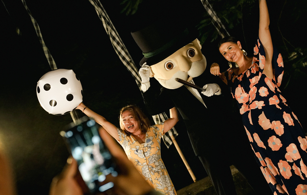Mr. Monopoly with Media Partners at Maya Ubud 
