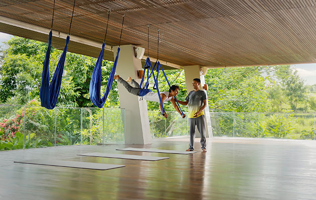 Aerial Yoga at Maya Ubud