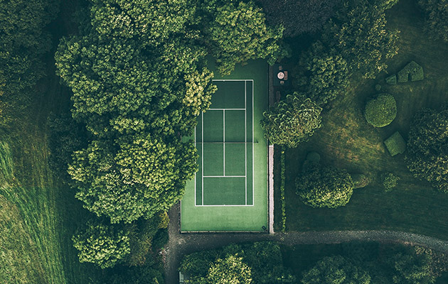 Tennis Court - Aerial