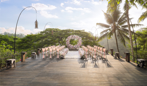 Tree Bar Terrace - Long Table Dinner Set up