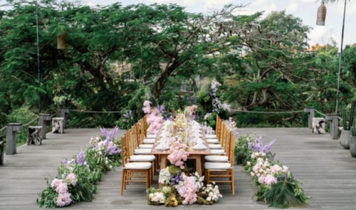 Tree Bar Terrace Reception Set Up