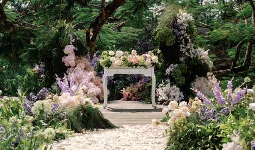 Tree Bar Terrace Ceremony Set Up